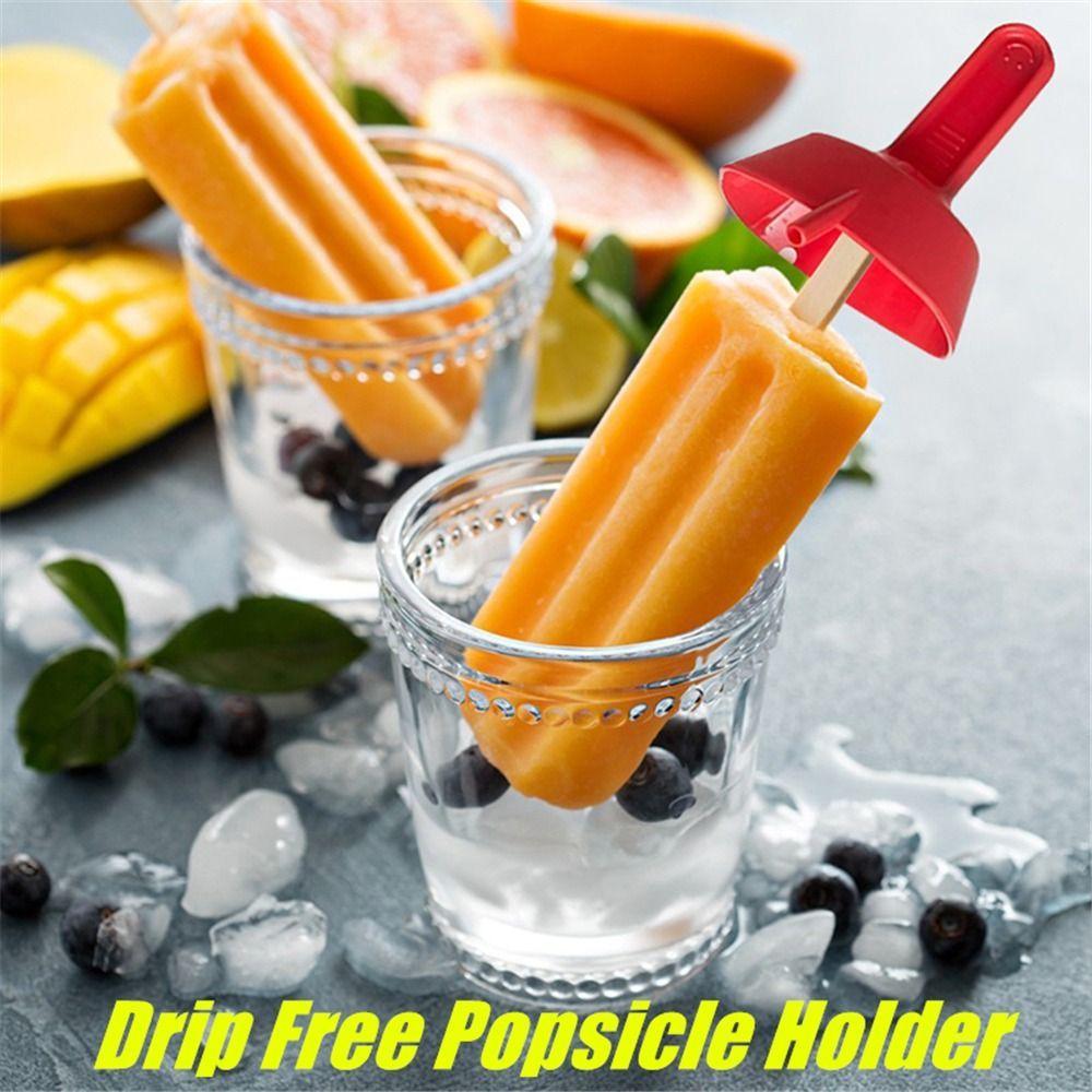 Popsicle Protectors Drip Guard Holder Ice Cream Bracket Cartoon Style Anti-drip Tray Children Kids Home Party Necessity