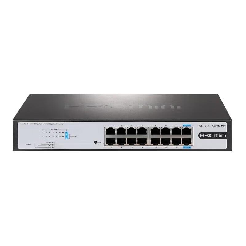H3C 16-Port Gigabit Unmanaged PoE Switch