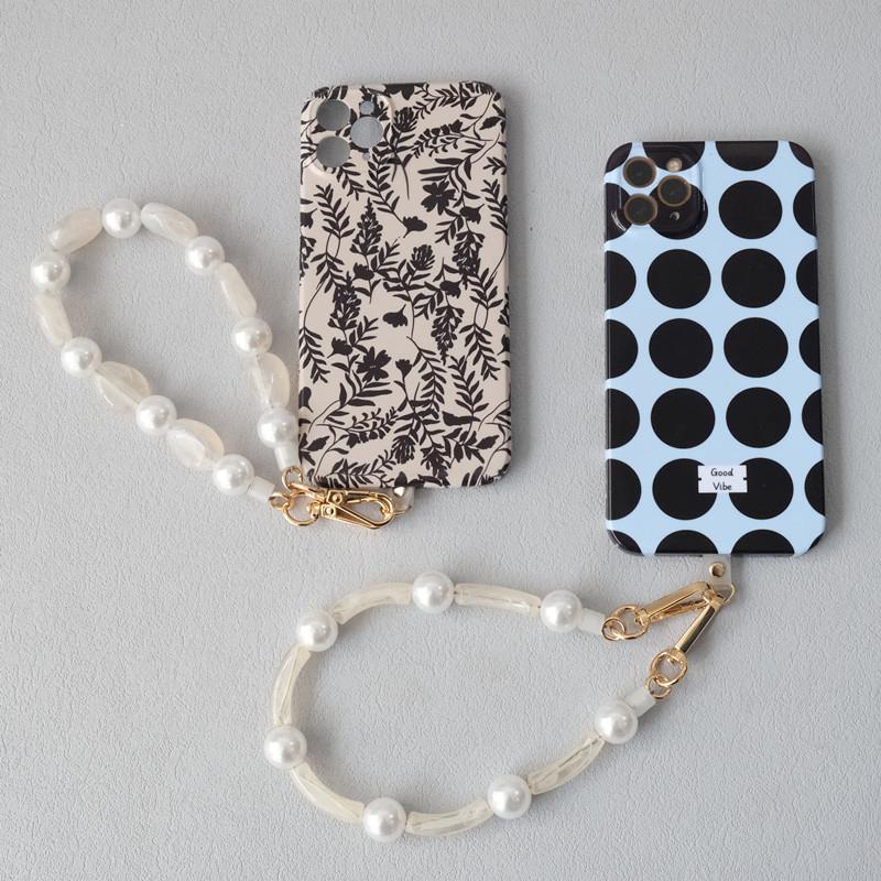 Nová módní dámská kabelka, doplněk s odnímatelnými korálky, řetízky z akrylových perel, luxusní popruh pro ženy, kabelka přes rameno, rukojeť