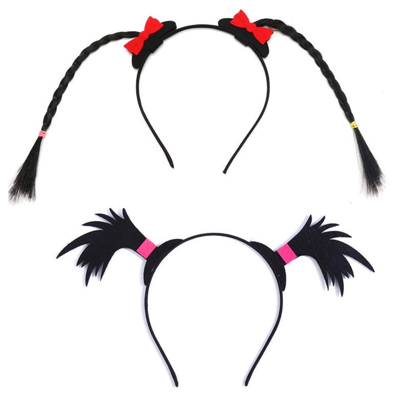 Personalized Halloween Arrow Headband & WiFi Exclamation Hair Clip for Braids