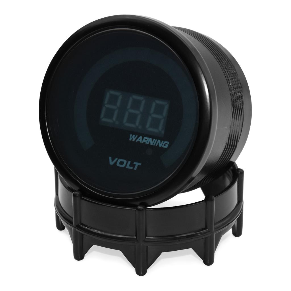 AD 52mm Voltmeter Auto LED Digitaler Spannungsmonitor Panel Buntes Voltmeter Voltanzeige Wasserdicht 8~18V Autozubehör