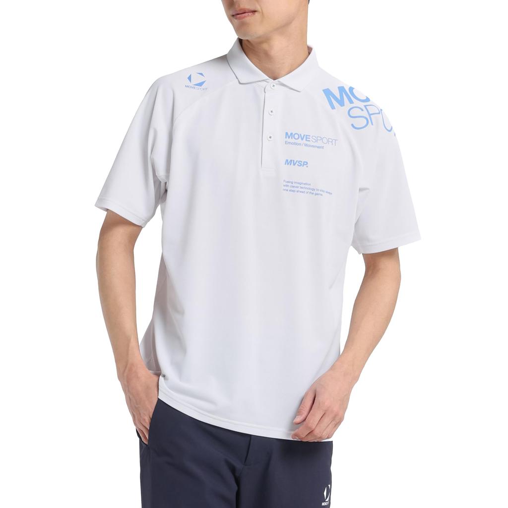 Move Sports DESCENTE Golf Short Sleeve EXcDRY Pique Polo WH00 High-Gauge Shirt, Breathable, Men's, (ST5SHSZ6MB)