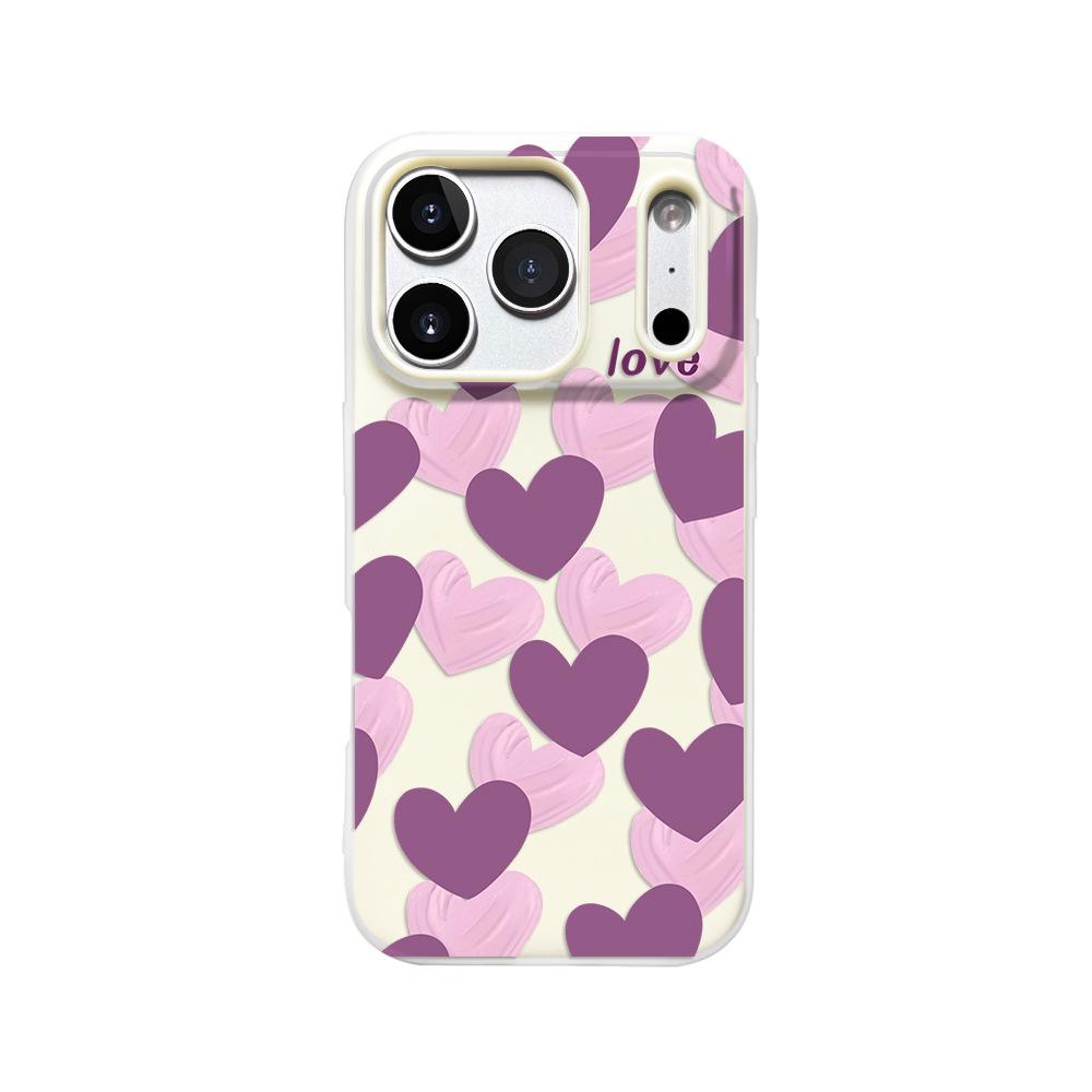 Purple Love Applies To Apple Huawei Vivo Xiaomi Oppo Honor 2-in-1 Mobile Phone Case iPhone17/16