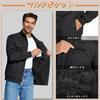 KEFITEVD Stand Collar Work Solid Size 3XL Men's Jacket, Windproof, Fleece-Lined, Outerwear, Outdoor, Streetwear, Color, Winter, Black,