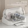 Baby Bottle Drying Rack Toddler Bottles Storage Box Dustproof Bottle Storage with Removable Drip Tray Durable Countertop Rack