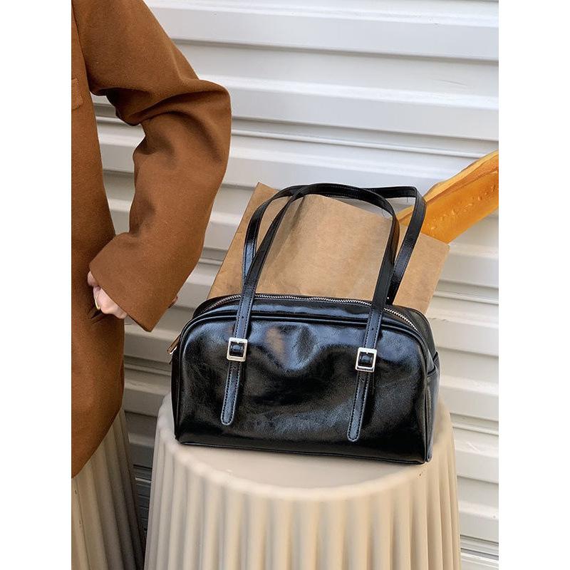 Fashion Boston Shoulder Bag Women'S Niche Casual Underarm Bag Korean Version Ins Bag New Versatile Commuter Women'S Bag