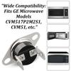 for KSD-40LC 70 Thermostat Thermal Fuse Switch for GE Microwave Oven, Normally Closed