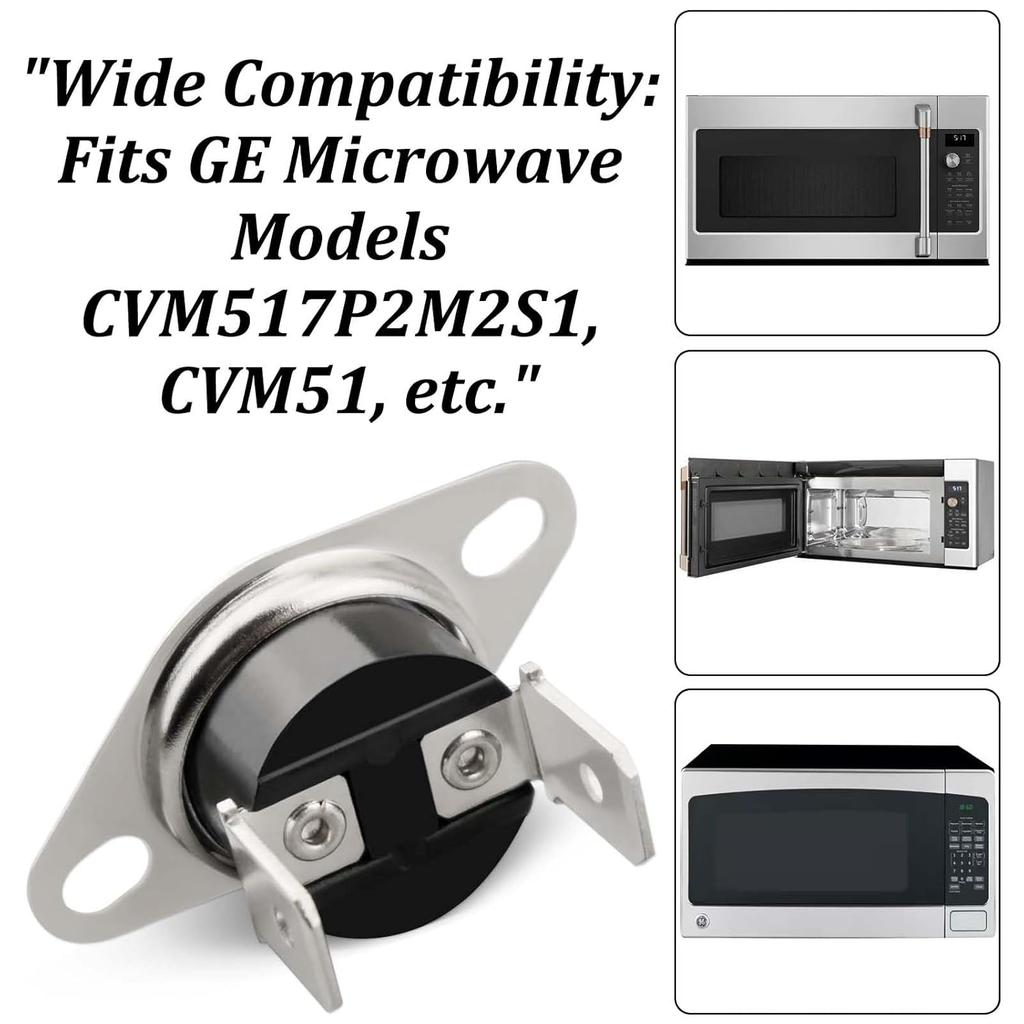 for KSD-40LC 70 Thermostat Thermal Fuse Switch for GE Microwave Oven, Normally Closed