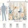 Whimsical Dragonfly and Floral Fusion Shower Curtain - Artistic Bath Decor, Perfect for Those Who Love Nature-Inspired