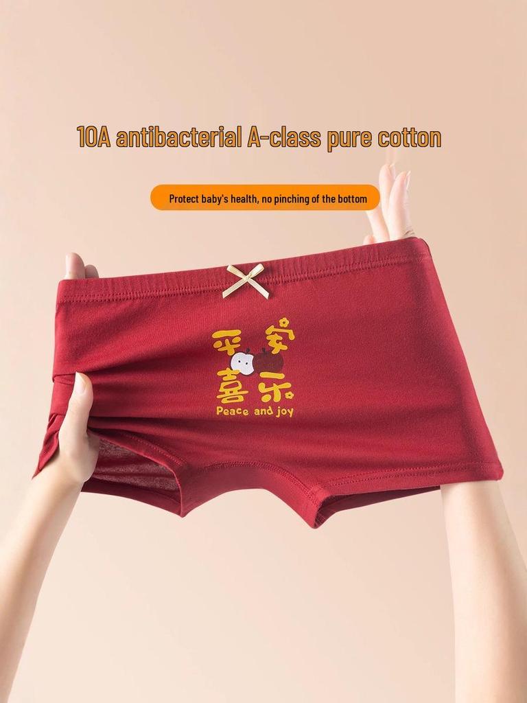 Dívčí antibakteriální boxerky z čisté bavlny - Roztomilé a pohodlné šortky pro batolata
