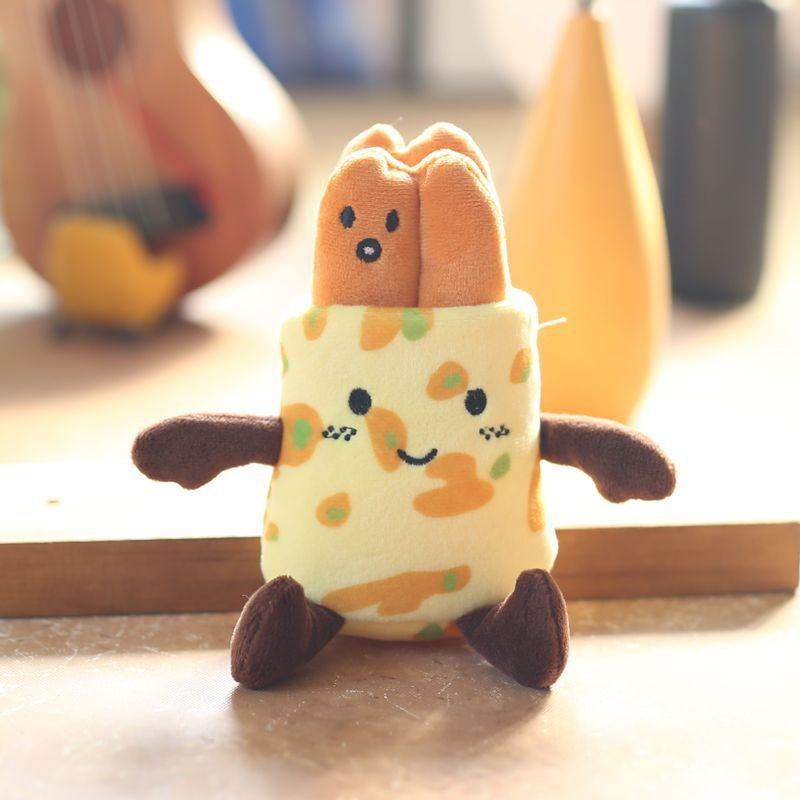 Cute Cute Xi'an Roujiamo Small Pendant Plush Toys Doll Bag Hanging Decoration Keychain Doll Doll Doll