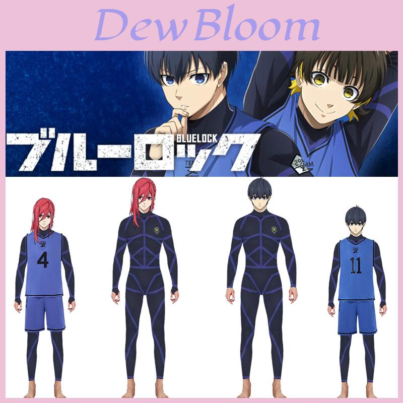 Stylish Isagi Yoichi Training Uniform Blue Lock Jumpsuit Costume For Cospaly