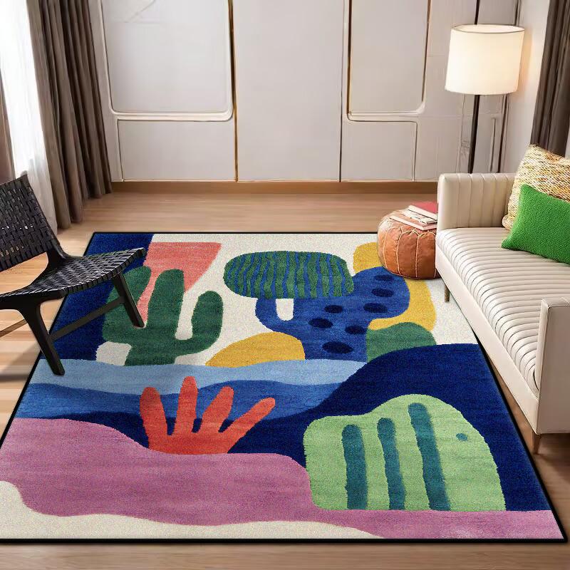 Nordic Abstract CARPET Customizable LIVE ROOM Luxury Home Decoration Bedroom Rugs Washable Antiskid Lounge Floor Mats Bedside