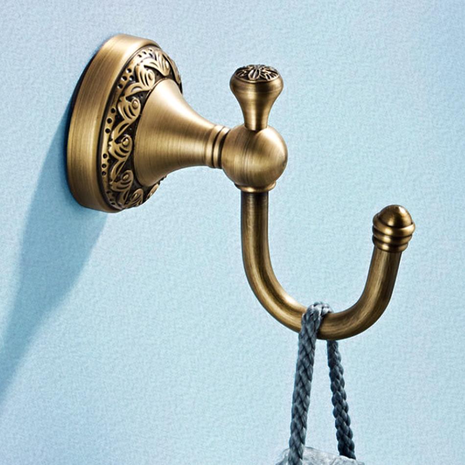 

Крючок для халата, античный латунный бронзовый роскошный креативный настенный крючок для ванной комнаты, кухни, туалета, домашнего декора, пальто, одежды, полотенца, держатель для ключей
