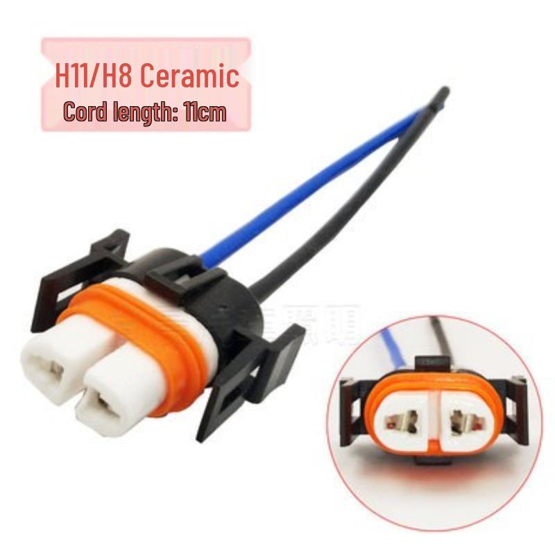 H1 H3 H4 H7 H8 H11 High Temp Resistant Ceramic Headlight Socket
