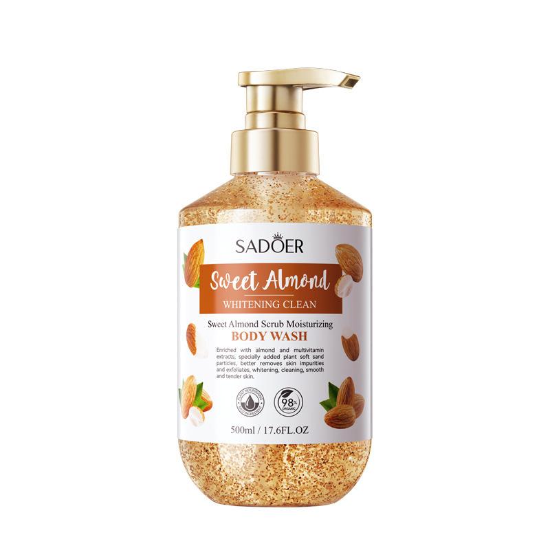 SADOER Gommage aux amandes douces Nettoyant blanchissant pour le corps Nettoyant pour le corps