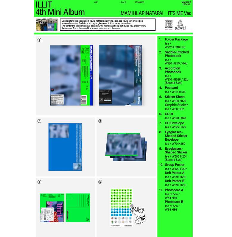 [Vorbestellung] ILLIT – Mini-Album Vol.4 MAMIHLAPINATAPAI (Standard-Ver.) (Zufällig / 3er-Set-Option)