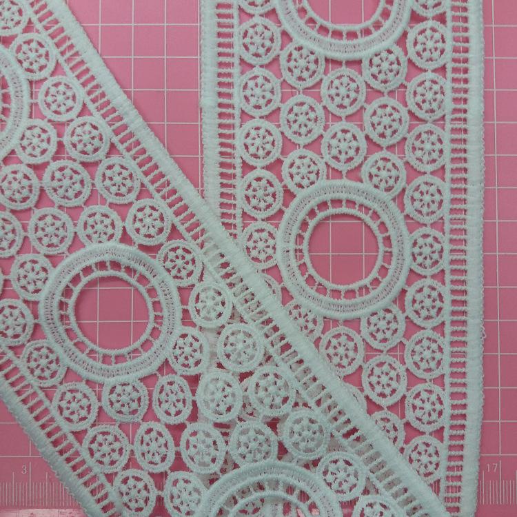 Water-Soluble Milk Silk Lace Embroidery Barcode, Hollow Embroidery Lace Clothing Accessories Lace Edging Handmade Pattern