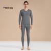 Men's Autumn Pure Cotton Thermal Set: Long Johns & Base Layer Shirt