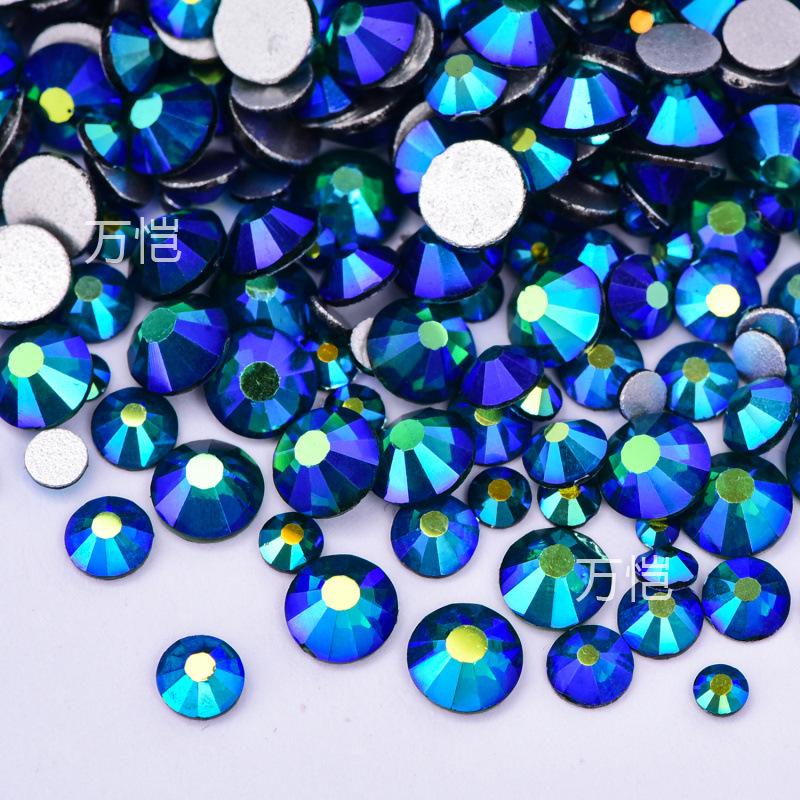 Ss3-Ss16 Mixed Size Flat Bottom Drill, Mobile Phone Case Diy Sticker Diamond Crystal Glass, Creative Nail Art Jewelry Accessories