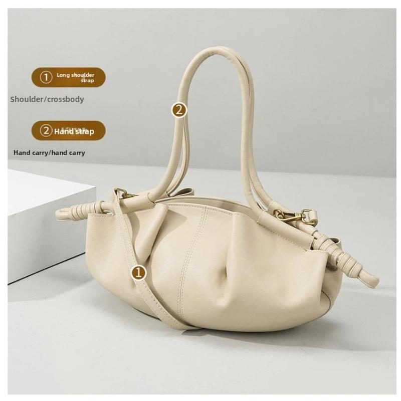 Brand Luxury Cloud Dumpling Bag Zipper Design Women's Bag Adjustable Shoulder Strap Crossbody Handbag Textured Underarm Bag
