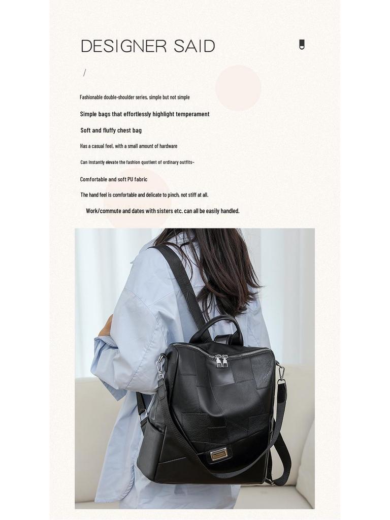 Minimalistischer Retro-Rucksack: Hochwertige Einzelschultertasche für Damen, Studenten und den täglichen Weg