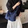 Street Trend Denim Tasche Praktische Große Kapazität Klasse Pendler Vielseitige Tragetasche Ein Schulter Umhängetasche Damen