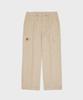 BELLOL Corduroy Cargo Single-Pleat Wide Pants Beige