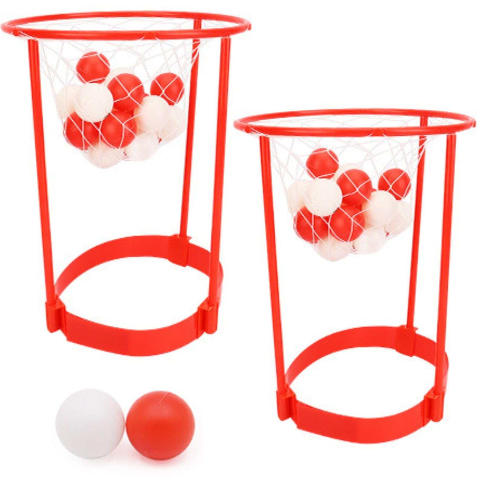 

Yuact Ball Toss Kusudama Board Popular Outdoor Shooting Gallery and Set of 2 Game, Ball, Kids Toy, Game, Game, (Red White),