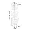 3 Tier Storage Cart with Wheels Metal Sorter Storage Trolley for Bathrooom