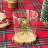 3D Christmas Tree Glass Cup High Borosilicate Wine Tumbler for Juice