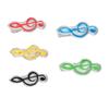 5PCS Mixed Color Piano Book Clips ABS Treble Clef Clips Music Page Clips  For Sheet Music Reading
