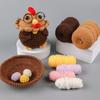 Animal Crochet Kits Chick Crochet Yarn Set Crochet Needle Crochet Starter Kits with Stitching Markers Push Pin Thread