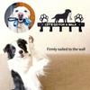 Metal Dog Key Holder Wall Mount Coat Hat Rack Garage Door Decor