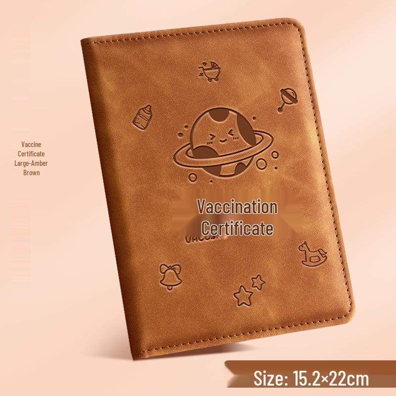 Zodiac Leather Vaccine & Birth Certificate Protective Cover 2025
