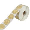 Kraft Paper Olive Branch Thank You Stickers for Festivals and Gifts