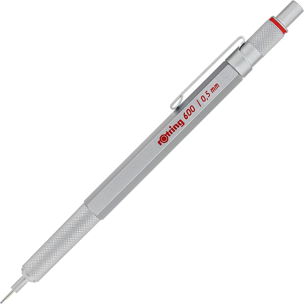 Rotling Mechanical Pencil Rotling 600 0.5mm Silver 1904-445 [Genuine Japanese]