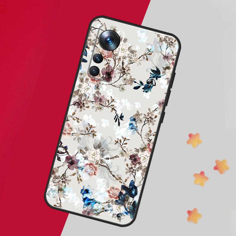 Floral Chic Roses Tulips Garden Case For Xiaomi 15 14 13 Ultra 11T 12T 13T 14T Pro Cover For POCO X7 X6 X3 X5 F5 F6 F7 Pro