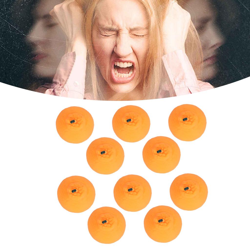 10pcs Squeeze Toys Lifelike Orange Squish Toys Cute Fruit Stress Relief Squishes Toy Interesting Decompression Toys