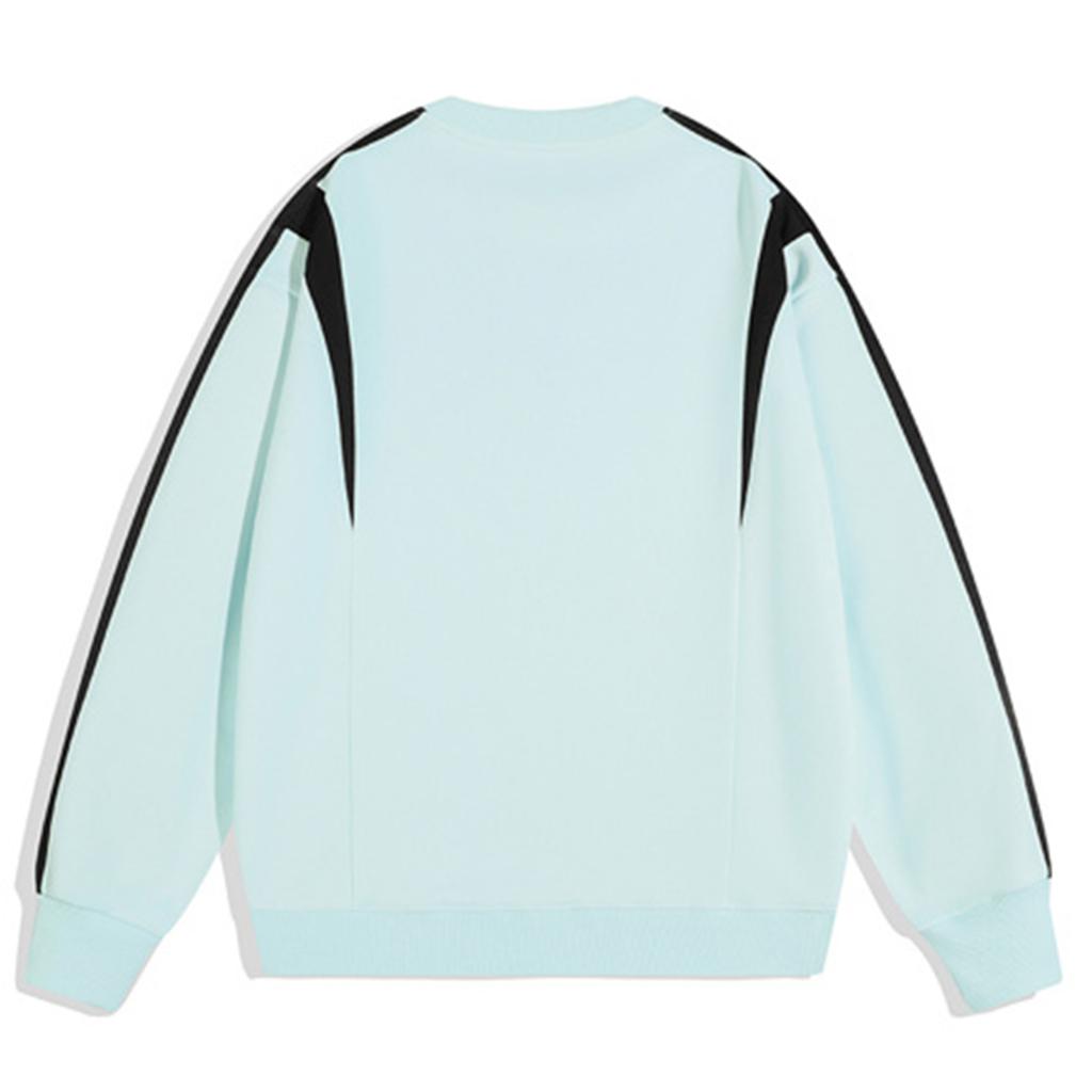 Pánská mikina volného střihu s dlouhým rukávem a kulatým výstřihem