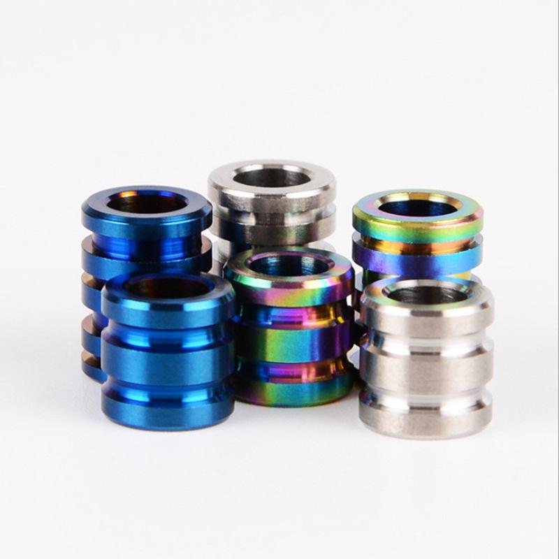 Colorful TC4 Titanium Alloy Cylindrical Pendant for EDC, Paracord, and Mobile Phone