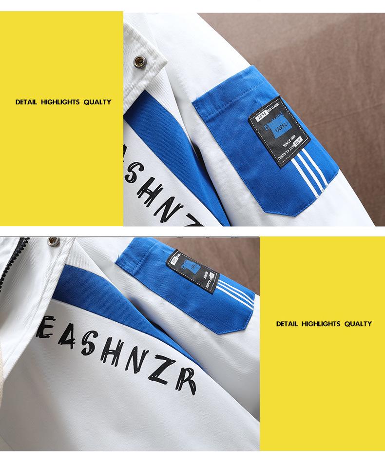 Herren Jugend Plus Samt Dicke Parka - Herbst & Winter Arbeitsjacke für Studenten