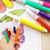 2/7 Packs 6 Colors Washable Coloring Pens Set, Easy Grip Art Markers, Non-Toxic Watercolor Drawing Pens for School Crafts YMY