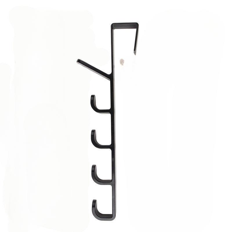 Five-segment Door Hanger Hook Multi-functional Coat Bag Towel Door Seamless Rack Home Bedroom Organizer Utensils Hook