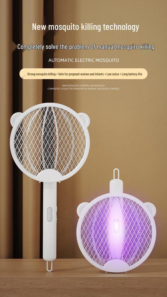 Summer Home Light Wave Foldable Electric Mosquito Swatter and Outdoor Automatic Mosquito Killer Lamp
