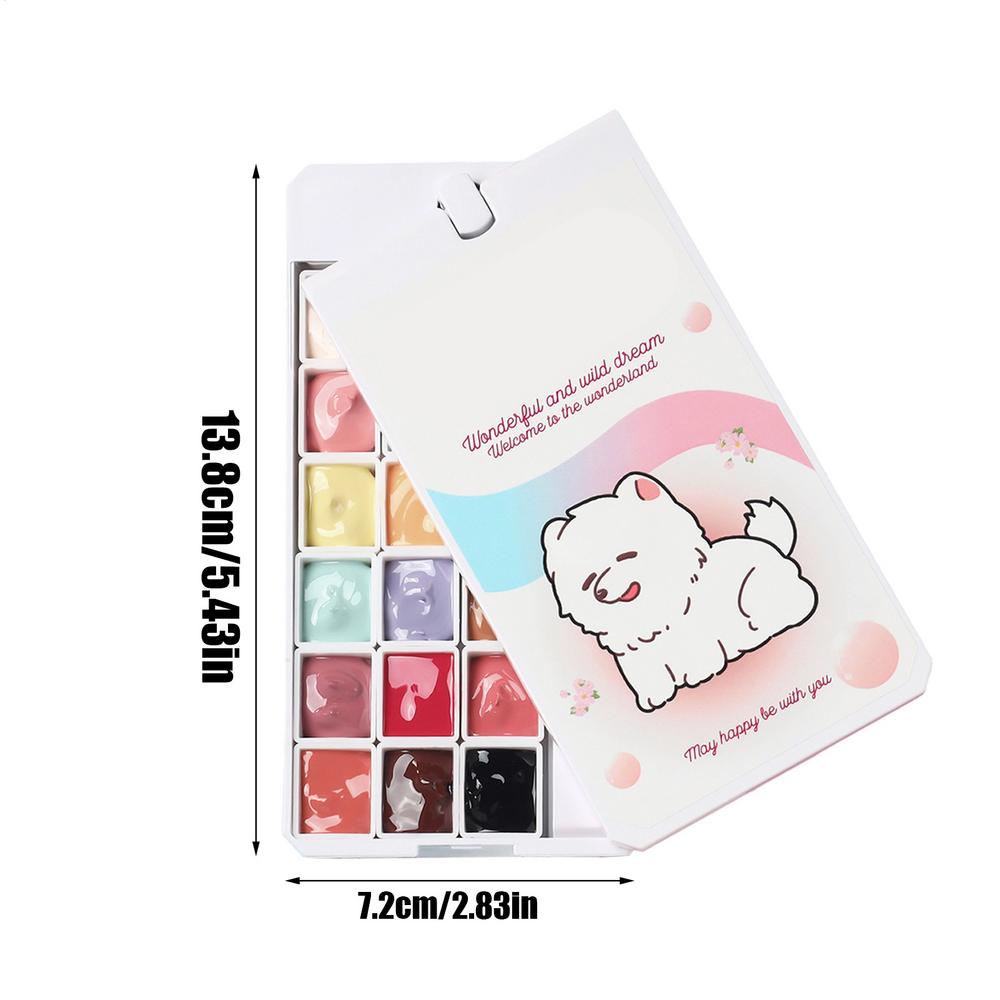 Nail Patting Gel 18 Colors Solid Gradient Manicure Paint Gel Nail Paint Palette for Women Girls Professionals Home Salon
