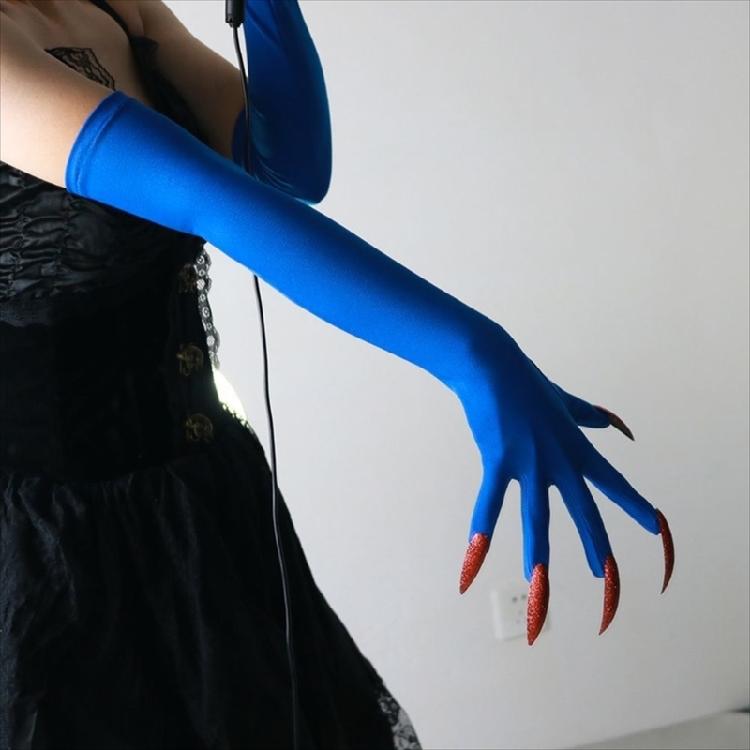 Lange Nägel Handschuhe Elastische Pfoten Armhandschuhe Für Punk Outfit Kostümpartys Abendveranstaltung Anzieh Zubehör Armschmuck
