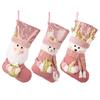 European Style Pink Sequin Christmas Stocking