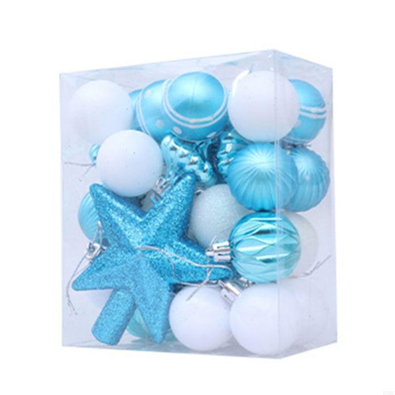 31Pcs Christmas Baubles For Tree Wedding Winter Holiday Party Centerpieces Shatterproof Christmas Ball Hangings Ornament