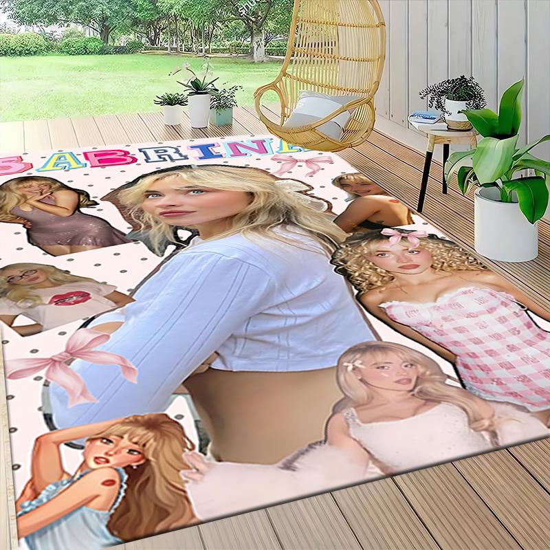Colorful Collage Celebration Carpet Rug Soft Washable Antislip Home Living Room Sofa Mats Personalized Christmas Rug